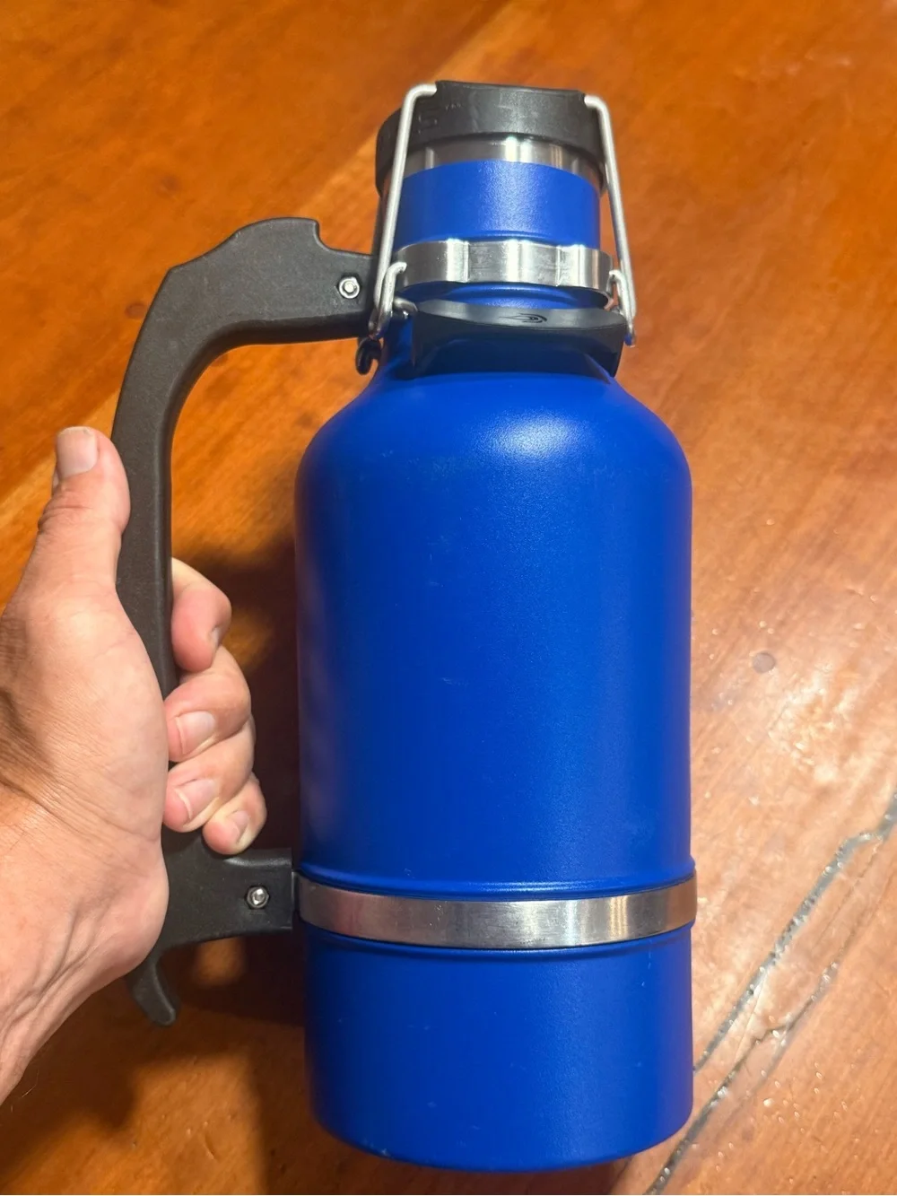 Blue Insulated Growler with Handle